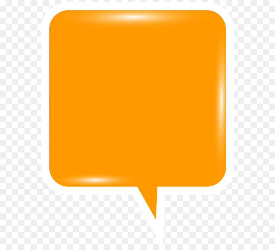 Orange Speech clipart - Bubble Speech Orange PNG clipart Bild