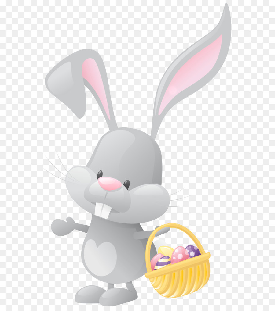 Easter Bunny Thỏ Giỏ Clip nghệ thuật - Easter Bunny với Giỏ PNG trong Suốt hình Ảnh