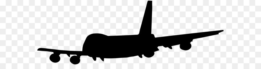 Flugzeug, Flugzeug, Flug - Flugzeug Silhouette PNG clipart Bild