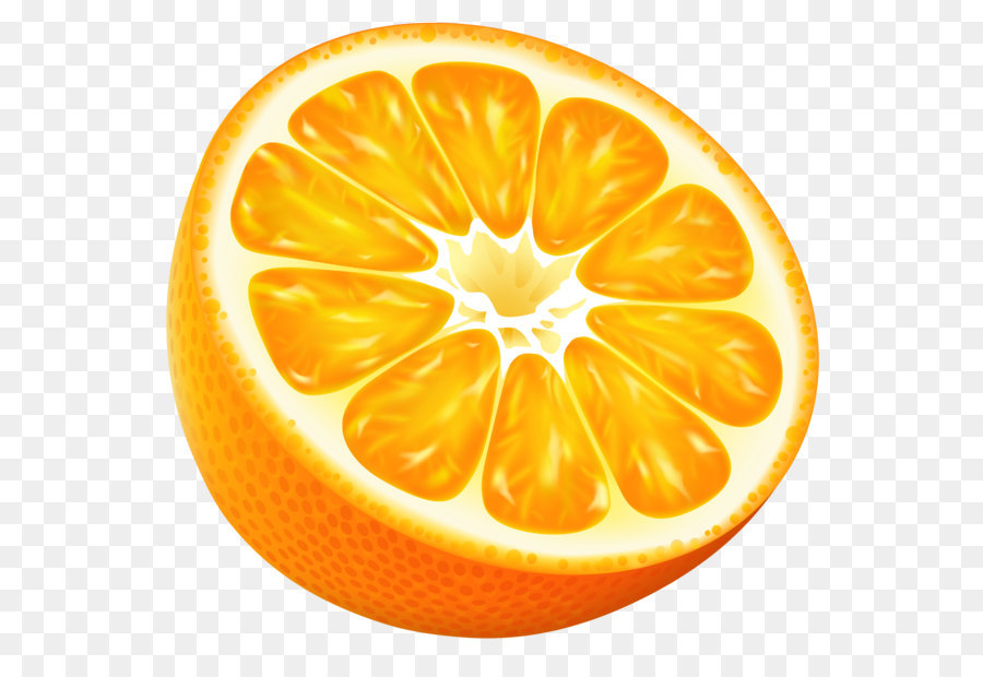 Orange Juice, Tangerine Clip art - Halbe Orange PNG Vector Clipart Bild