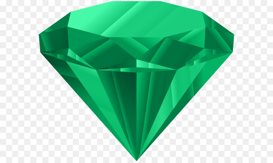 Diamant Clip art - Green Diamond PNG clipart Bild