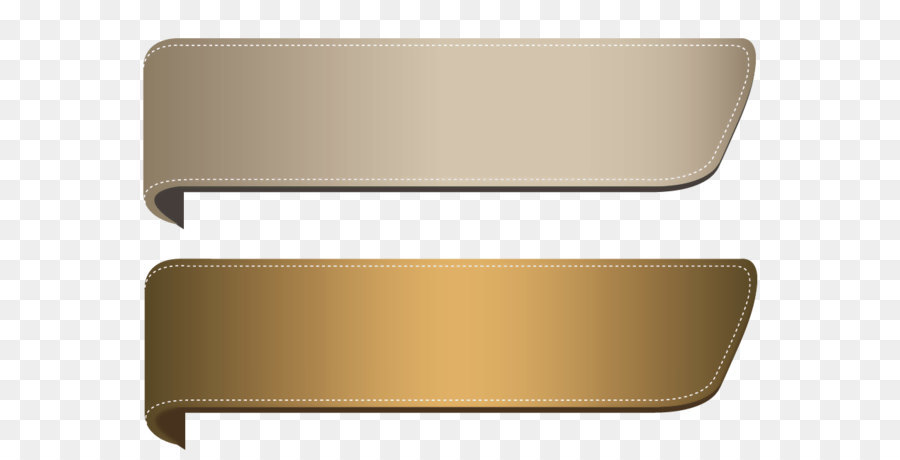 Farbband Gold Clip art - Braune Transparente Banner Set PNG-Clipart