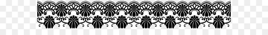 schwarz und weiß Muster - Spitze Dekoration Grenze ein Transparentes PNG-Bild
