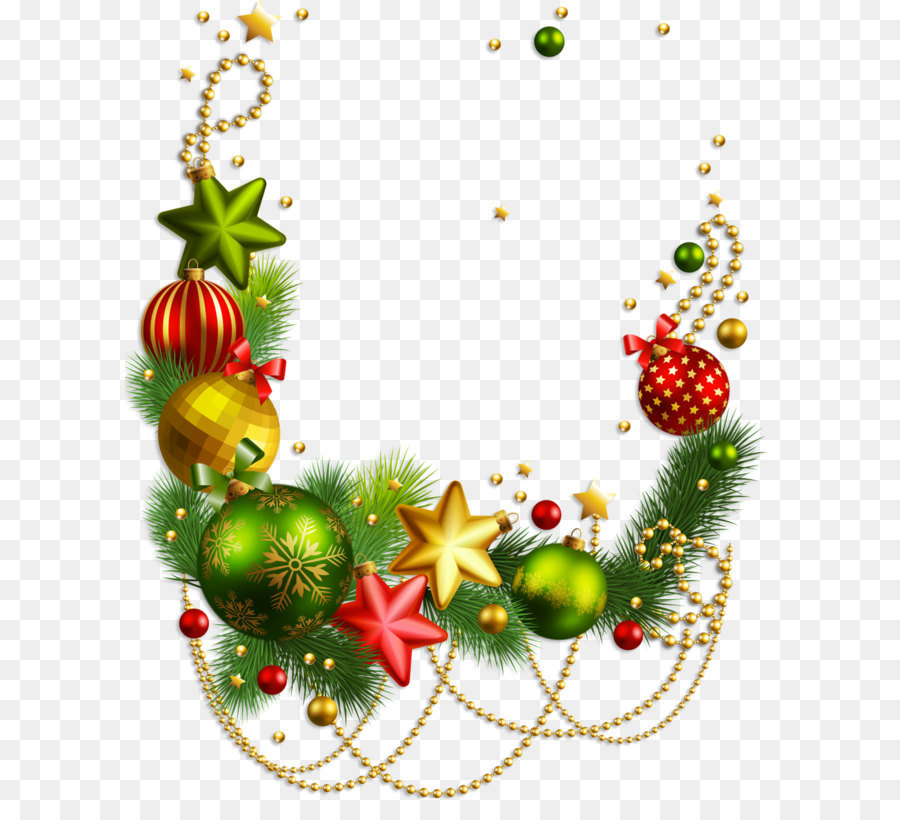 Rudolph Weihnachten Dekoration Santa Claus Christmas ornament - Transparente Weihnachts-Dekoration PNG Clipart