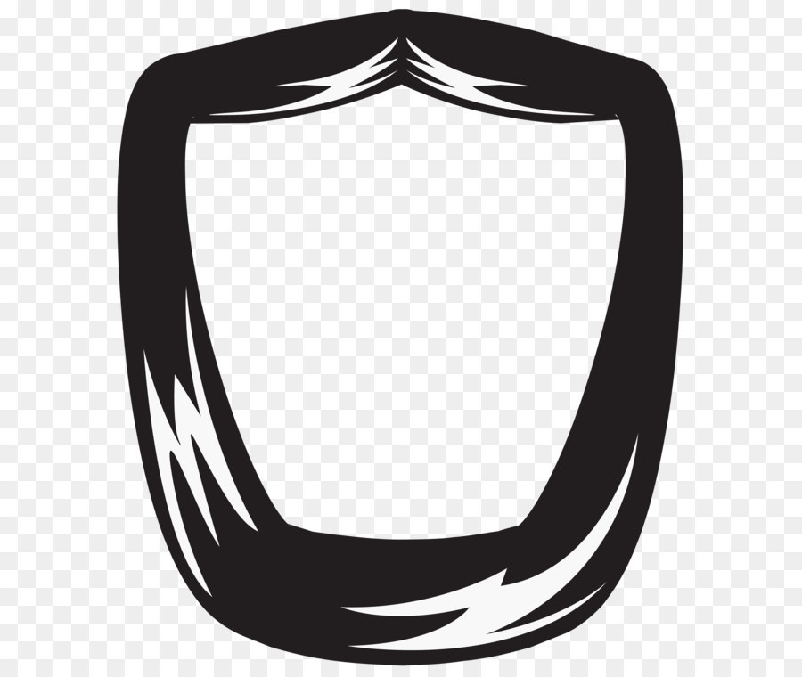 schwarz und weiß Muster - Movember-BART PNG-Bild