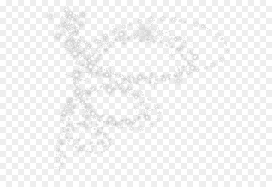 Schwarz und weiß Punkt Winkel Muster - Transparent Schneeflocken mit glänzendem Effekt