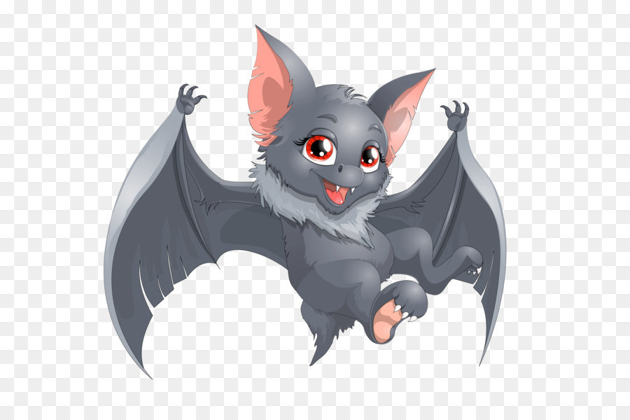 Fledermaus Cartoon Clip art - Transparente Halloween Bat Cartoon PNG Clipart