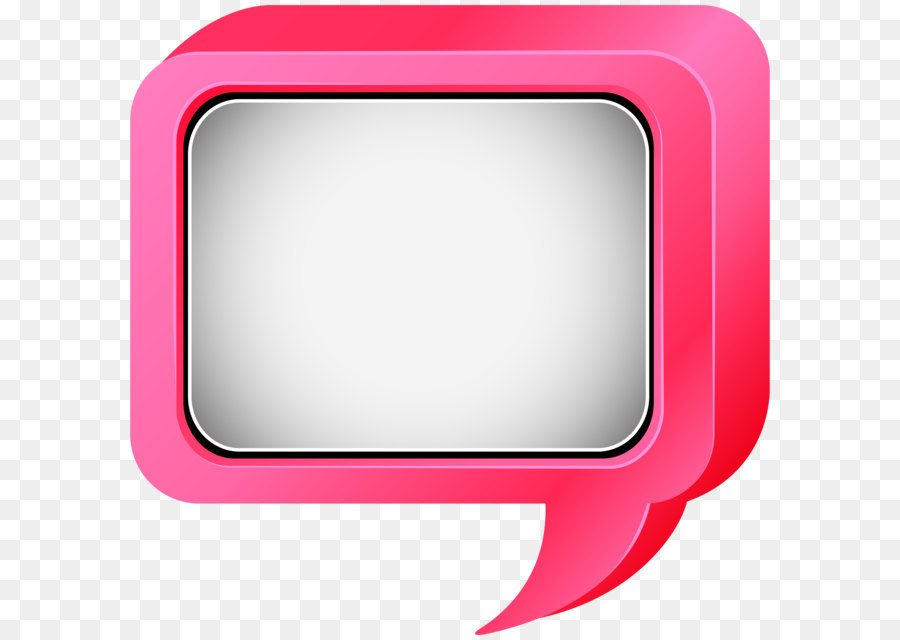 Text Bild Rahmen Rot - Blase Rede Pink PNG clipart