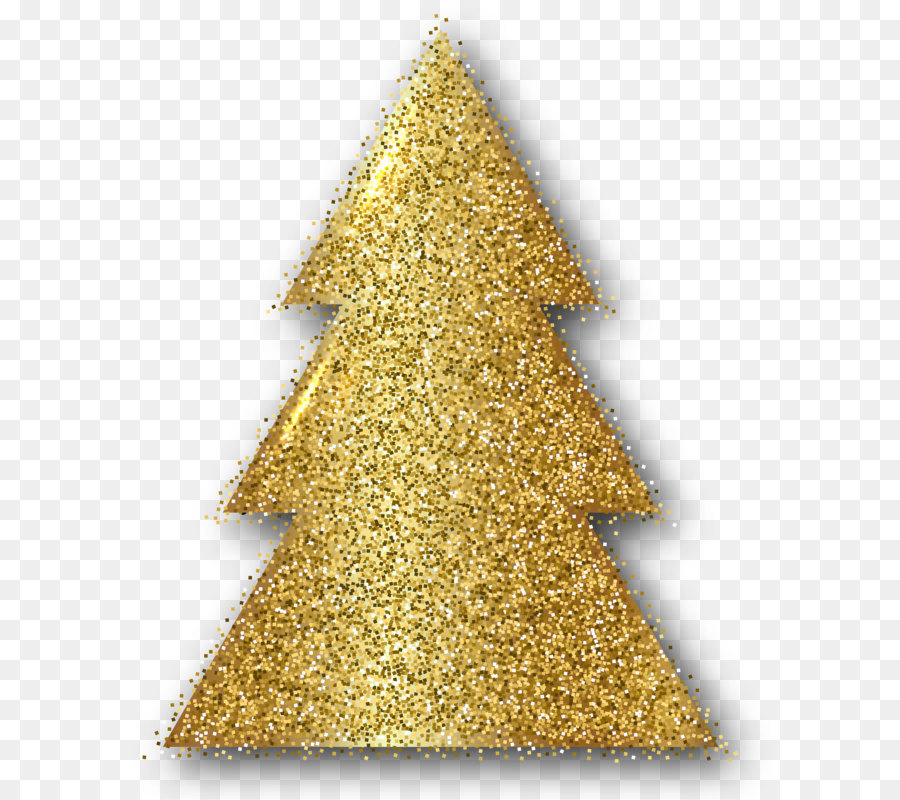 Weihnachten, Christmas ornament Christmas tree Clip art - Gold-Christmas Tree Clip Art-PNG-Bild