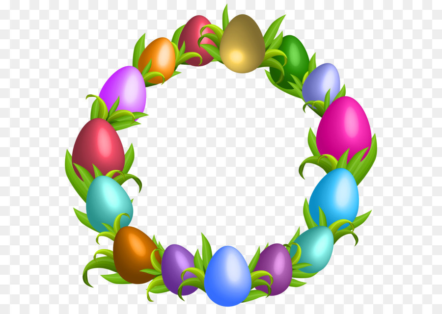 Easter Bunny trứng Phục sinh Clip nghệ thuật - Vòng hoa phục sinh trong Suốt PNG Clip Nghệ thuật