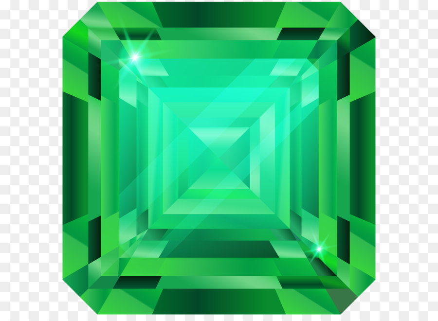 Diamant Clip art - Green Diamond PNG clipart