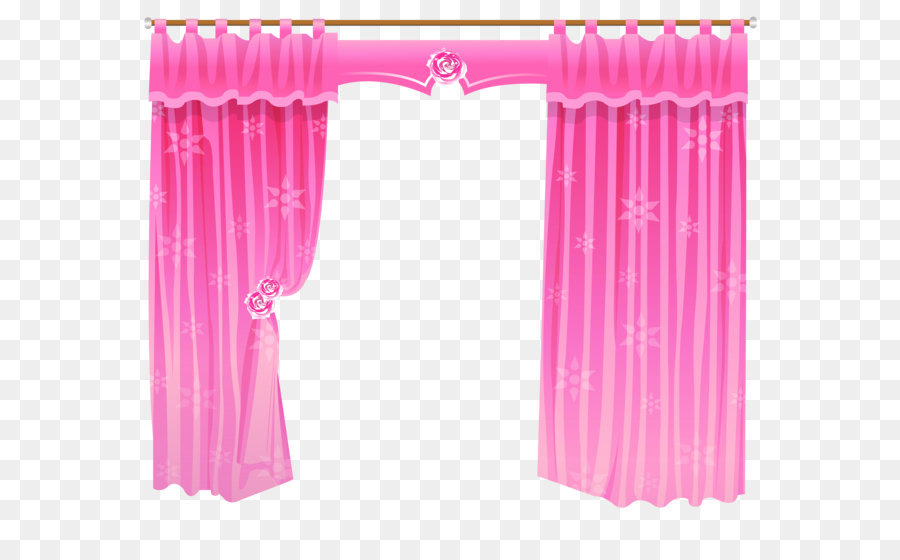 Ciechi di finestra Porta tende Clip art - Le Tende rosa PNG Trasparente Clipart