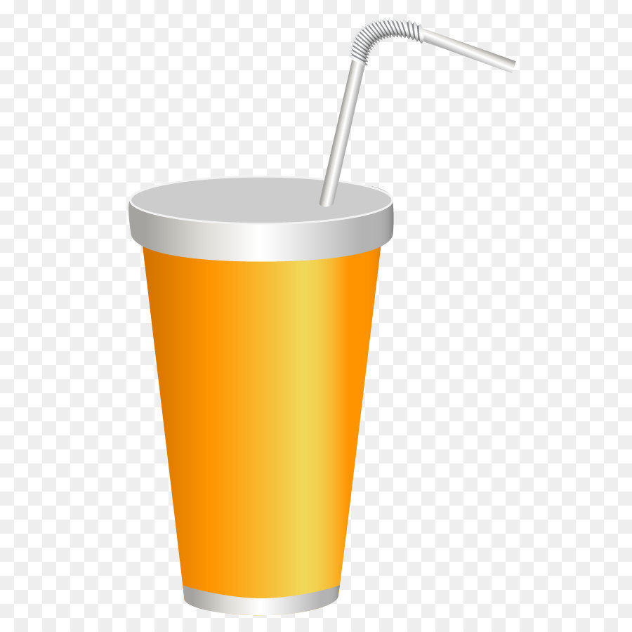 Tazza da caffè, bevanda Arancione Pinta di vetro - Giallo di Plastica Bere Tazza PNG Immagine Clipart