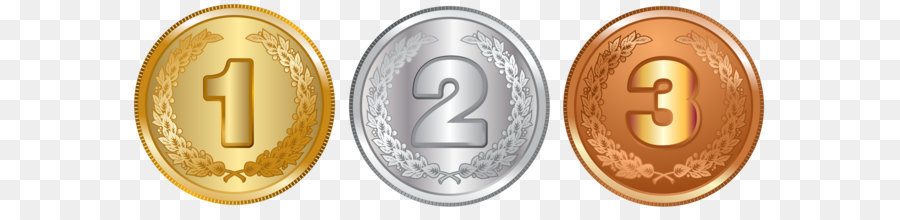 Medaglia d'argento medaglia di Bronzo medaglia d'Oro Clip art - Oro, d'Argento e di Bronzo PNG Trasparente Clip Art Immagine