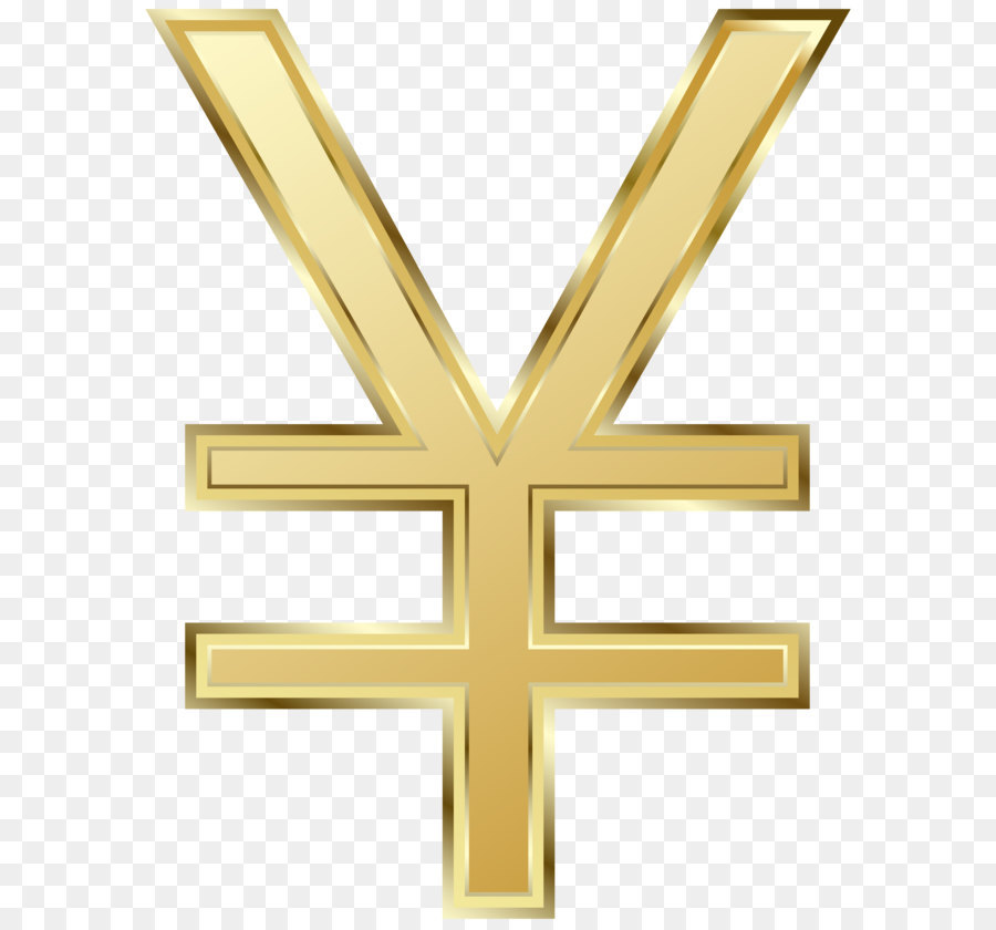 Yen giapponese Yen segno Renminbi simbolo di Valuta Dollaro statunitense - Simbolo di Yen giapponese PNG Clip Art Immagine