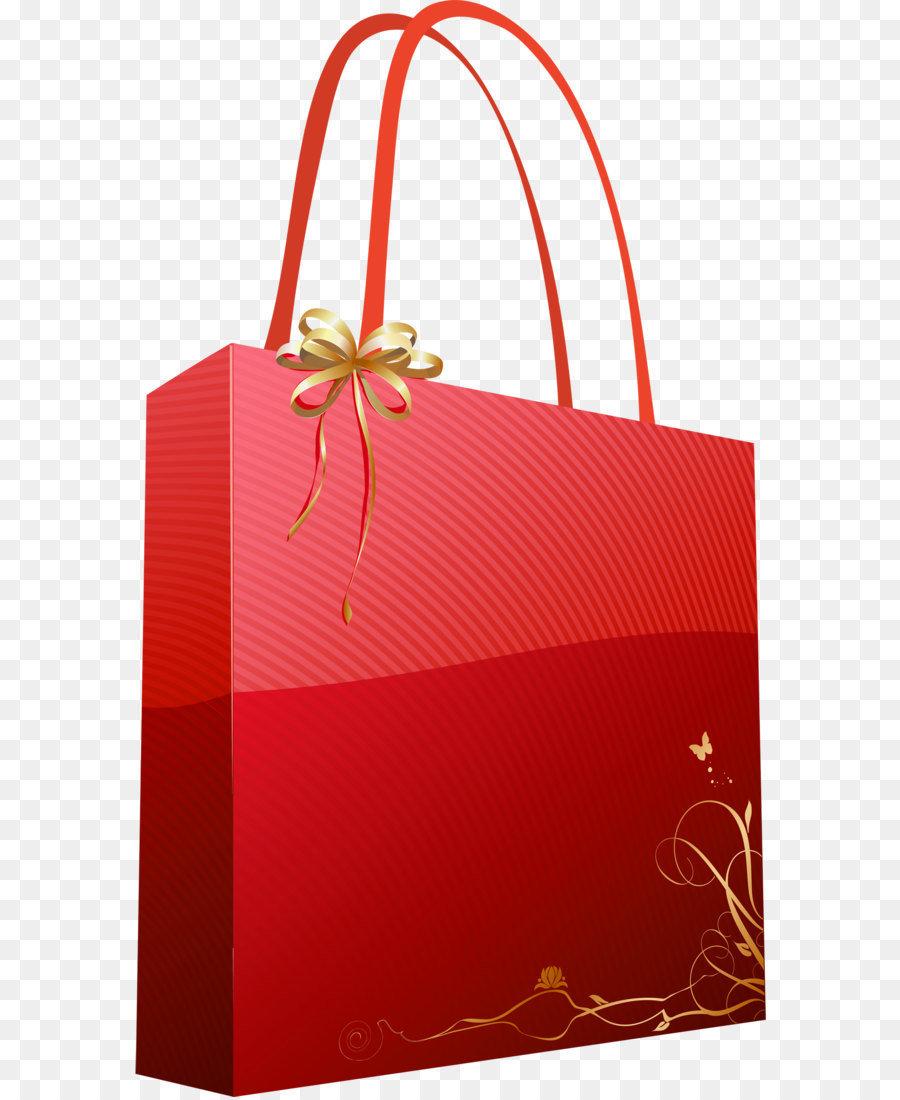 Geschenk Tasche Clip art - Rote PNG-Bild Giftbag