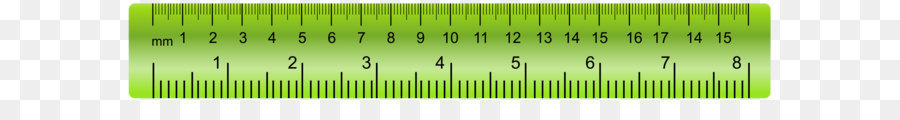 Verde misura di Nastro di Carattere - Righello Verde PNG Trasparente Clip Art Immagine