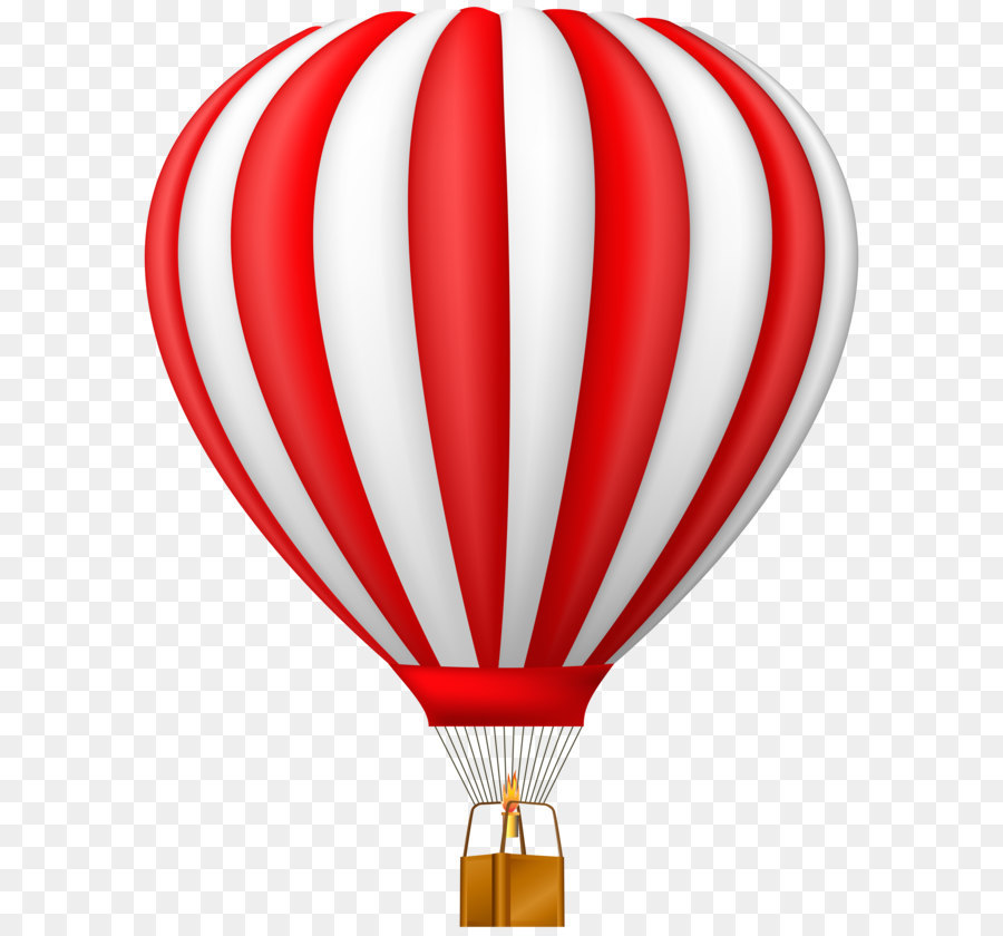 Mongolfiera Clip art - Red Hot Air Balloon, PNG Trasparente Clip Art