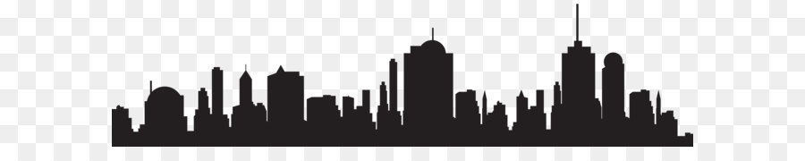 New York City Skyline Silhouette - Città Silhouette PNG Clip Art