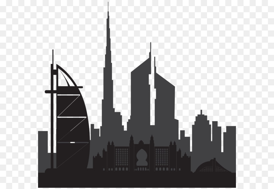 Dubai Silhouette-Royalty-free clipart - Dubai Silhouette PNG clipart