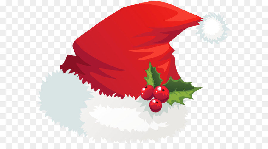 Santa Claus Mũ Giáng sinh Clip nghệ thuật - Trong suốt Mũ ông già với cây tầm Gửi hình Ảnh PNG