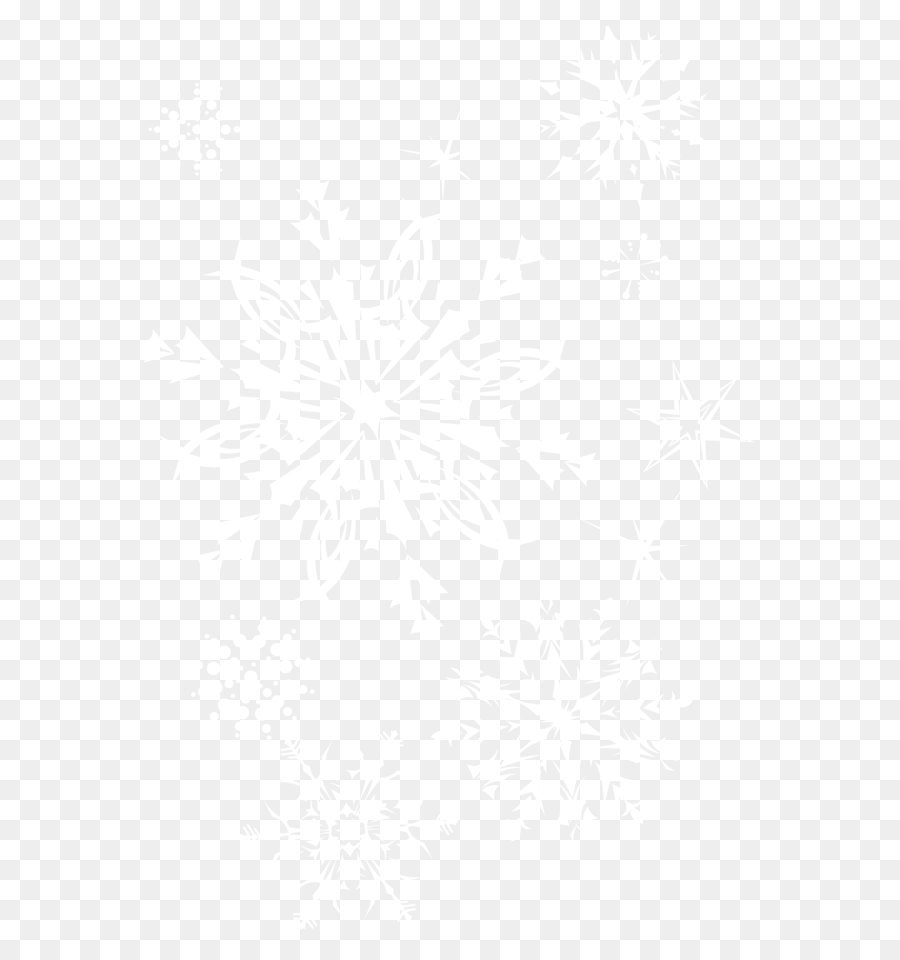 Linie Symmetrie Schwarz und weiß, Punkte Muster - Transparent Schneeflocken-Bild