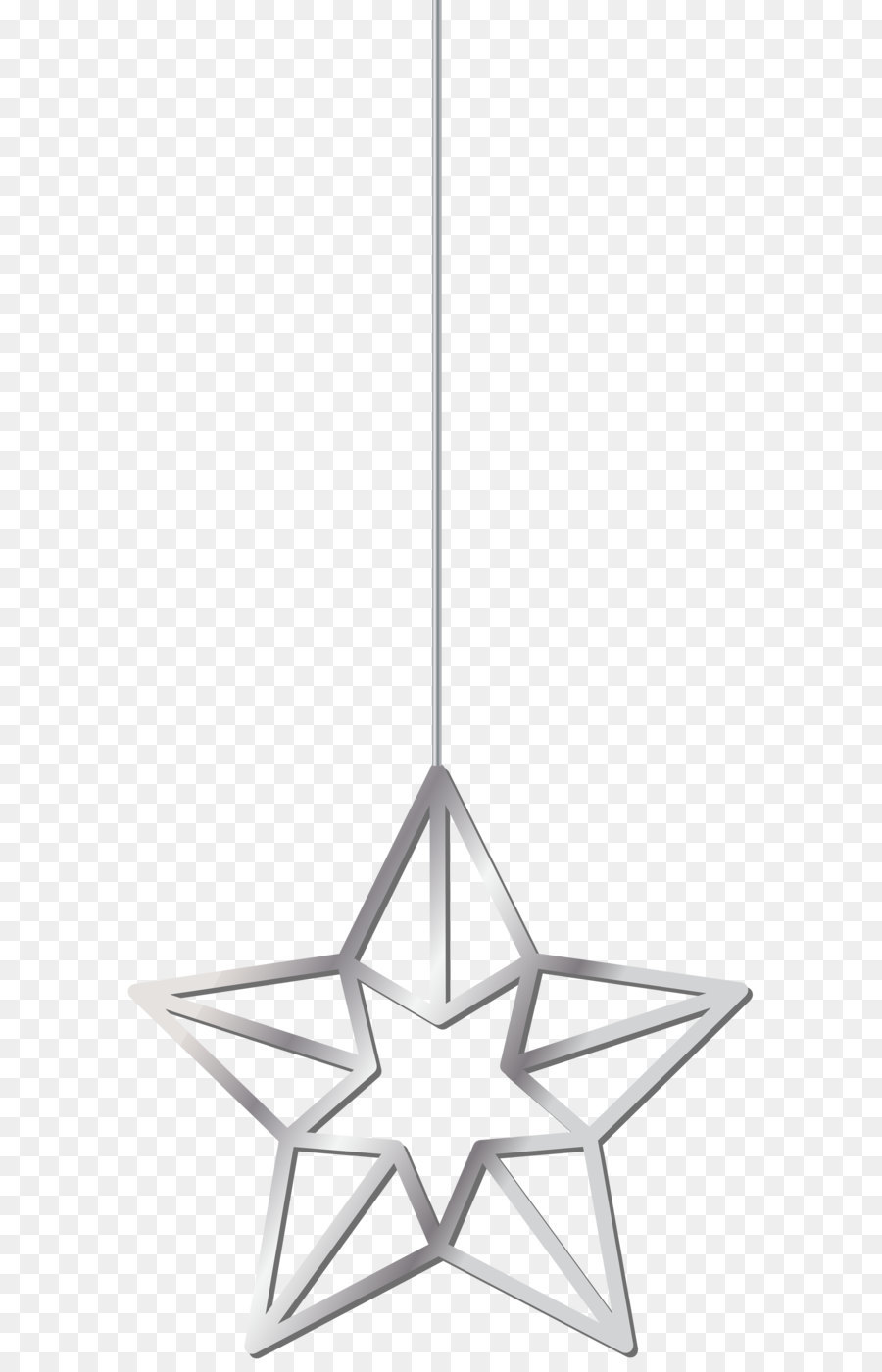 Ohrringe Sterne Silber Gold - Hängende Stern Silber Transparente PNG clipart