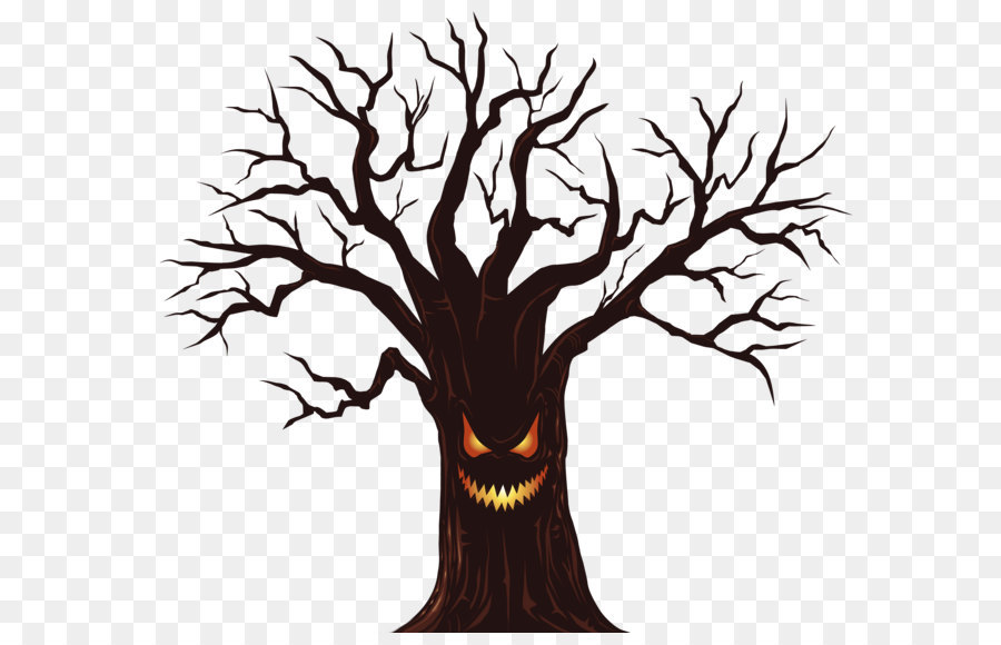 Halloween Karte Wünschen Gruß Karte - Halloween Spooky Tree PNG Clipart Bild
