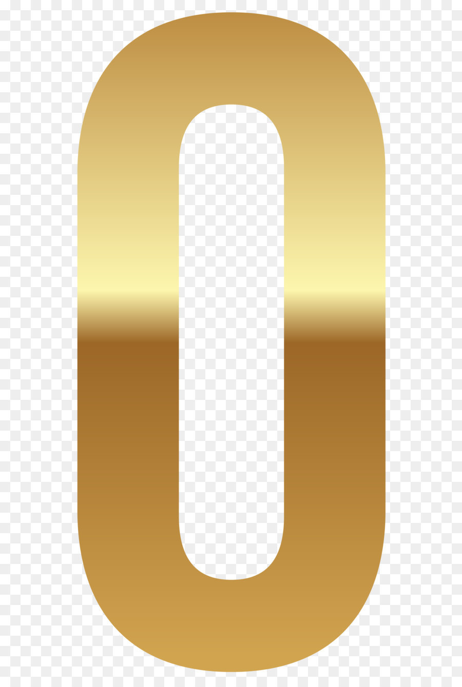 Symbol - Goldene Zahl Null PNG-Clipart-Bild