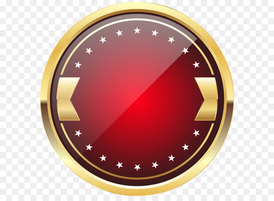 Huy hiệu Clip nghệ thuật - Huy hiệu màu đỏ Mẫu PNG hình Ảnh
