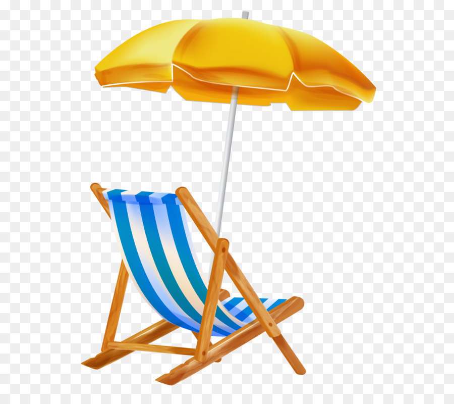 Sonnenschirm mit Stuhl PNG Clipar