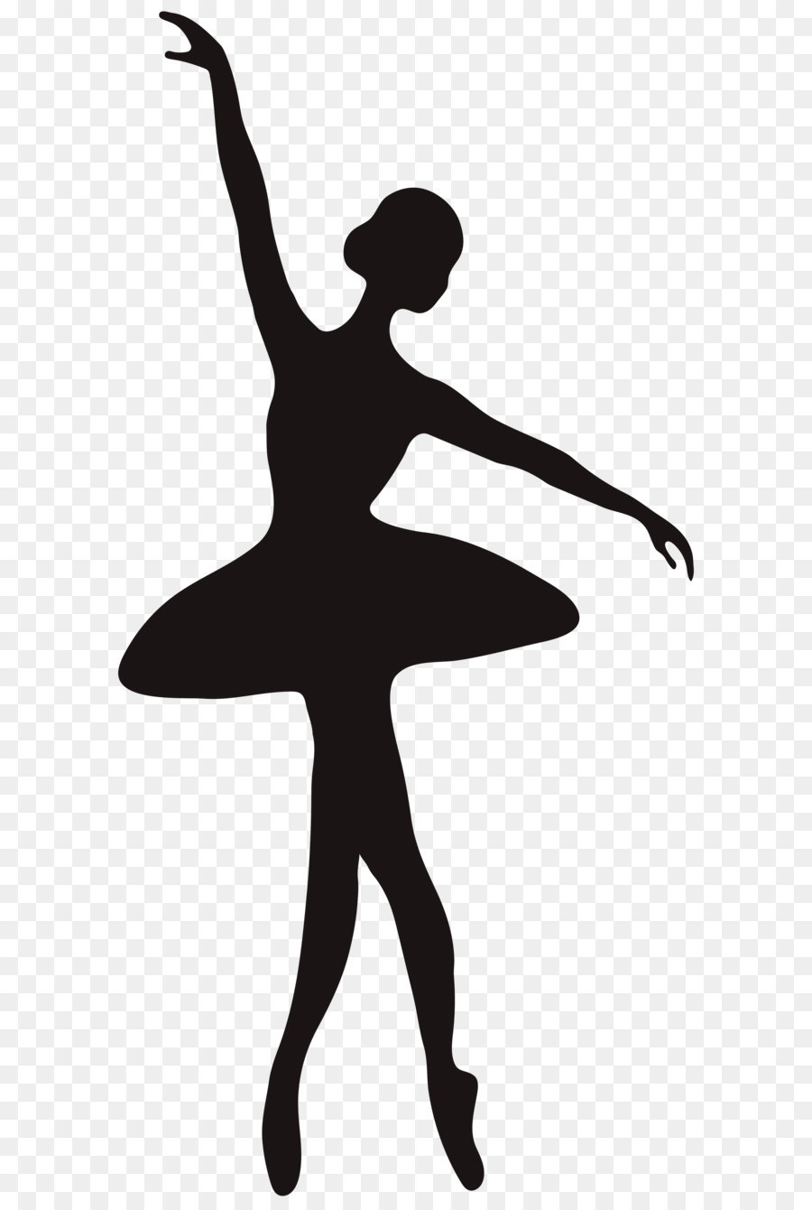 Ballett Tänzer Silhouette Drehenden Tänzerin - Ballerina Silhouette PNG clipart Bild
