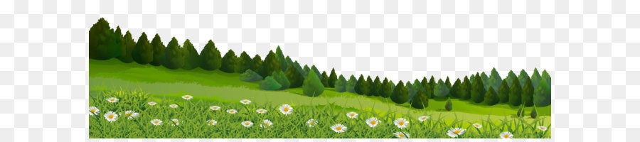 Rasen Clip art - Bäume und Gras PNG clipart Bild