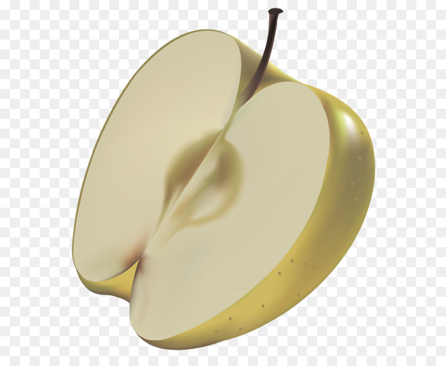 Apple Clip Art - Große Gelb Lackiert Apple PNG Clipart