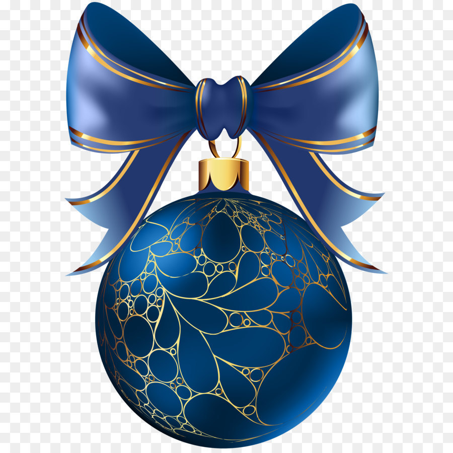 Natale Clip art - Palla di natale Blu Immagine PNG Trasparente