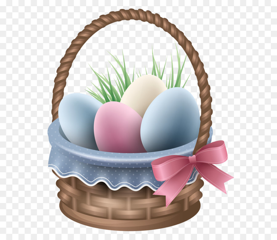Easter Bunny Trứng vào giỏ - Trong suốt Phục Giỏ và Cỏ PNG Yêu Ảnh