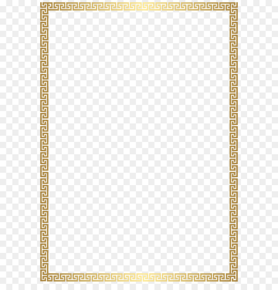 Rechteck Gold - Golden Déco Stil Grenze Transparent PNG clipart