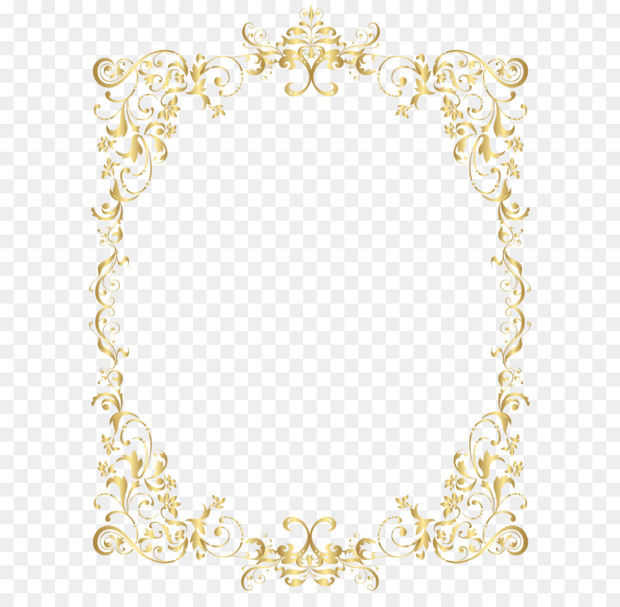 I formati di file immagine senza perdita di compressione - Bordo Oro Cornice Decorativa PNG Clip Art