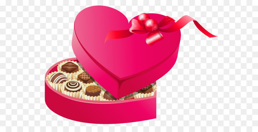 Il Giorno di san valentino di Cioccolato scatola di arte Cuore Clip art - San valentino i Cioccolatini PNG Clipart