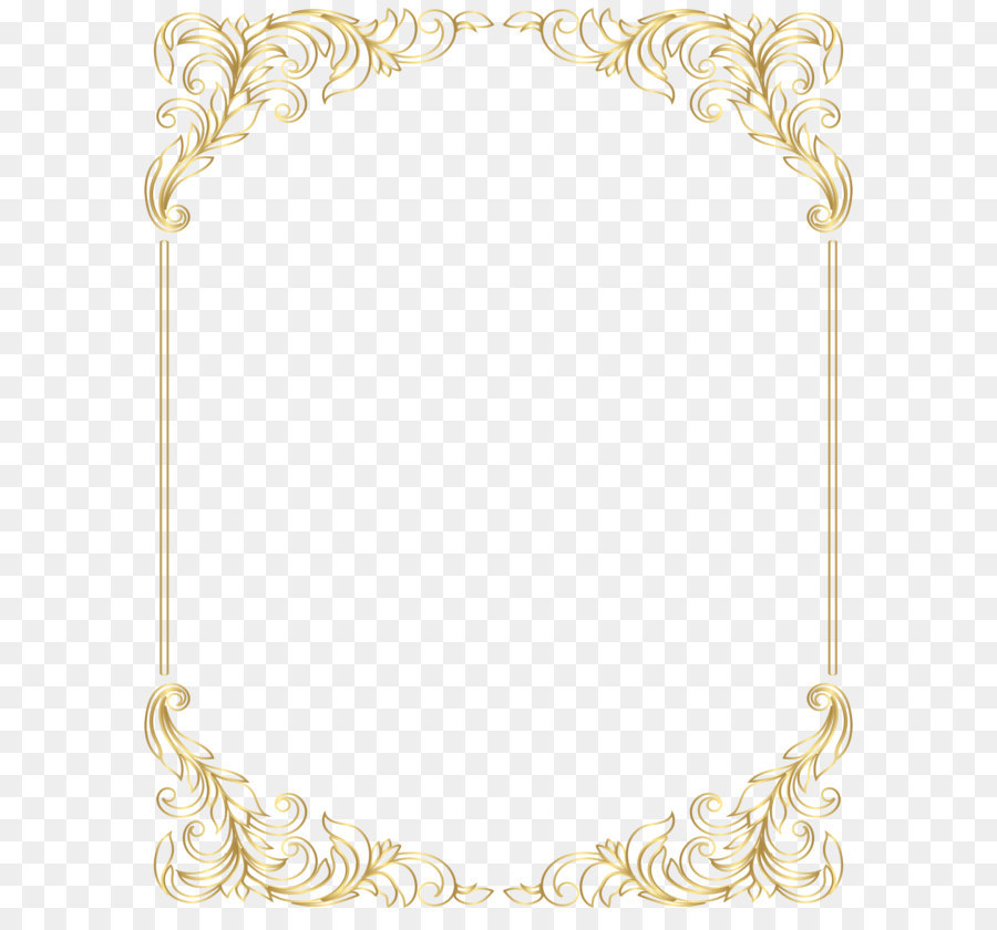 Bianco Rosa Border Collie Clip art - Confine con Cornice Decorativa PNG Oro Clip Art