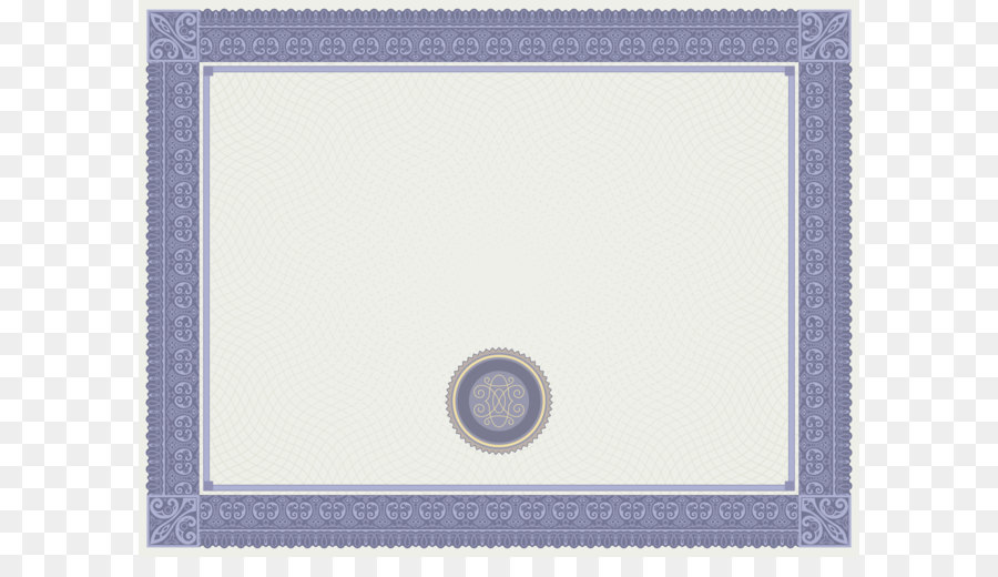 Testo di Picture frame Blu Area - Bianco e Blu, Modello di Certificato di Immagine PNG
