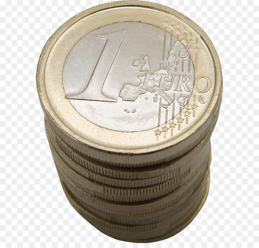 le monete in euro - Moneta euro immagine PNG