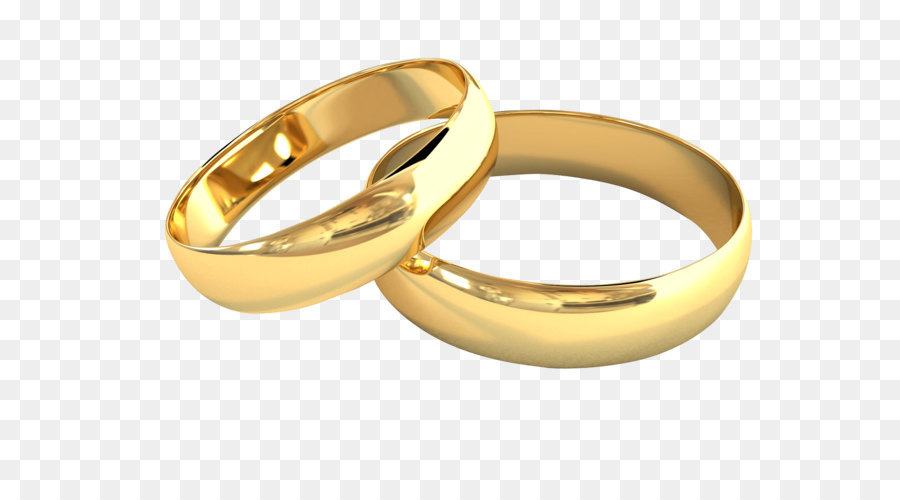 Ehering Verlobungsring Braut - Goldene Ringe PNG Bild