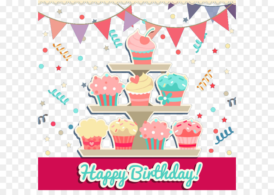 Torta di compleanno Torta - Cartoon torta di compleanno clipart