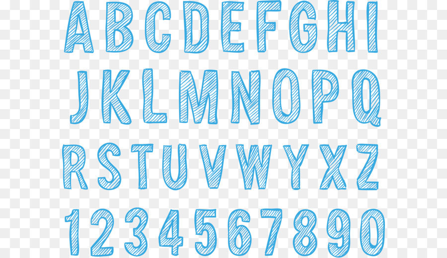 Lettera alfabeto inglese Clip art - Vettore blu dipinto alfabeto collezione