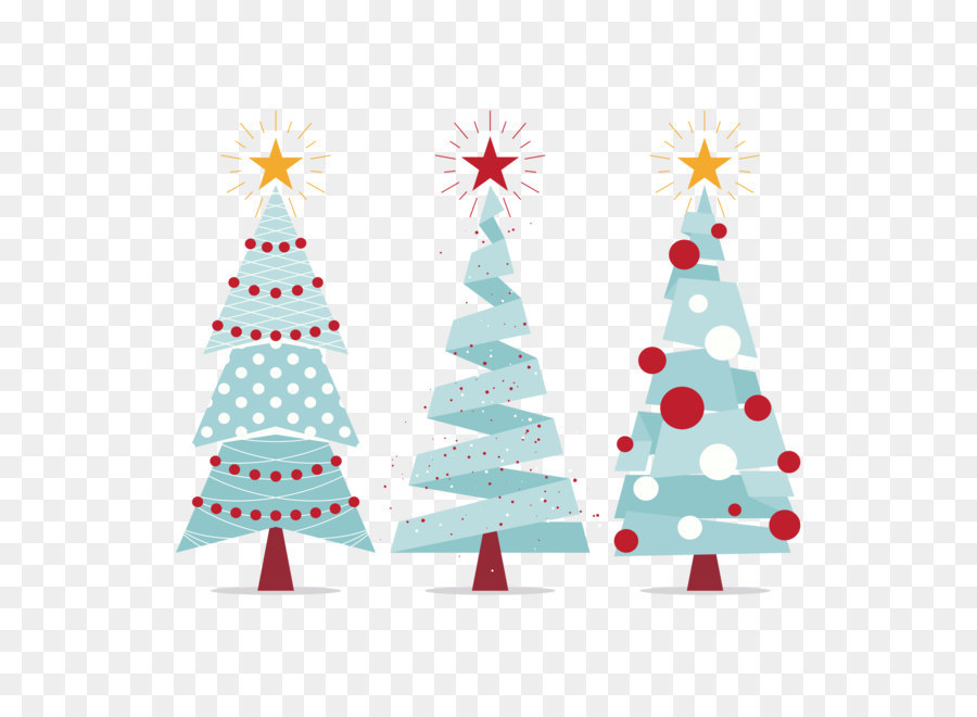 Albero di natale, ornamento di Natale decorazione di Natale Anno Nuovo - vettore di albero di natale