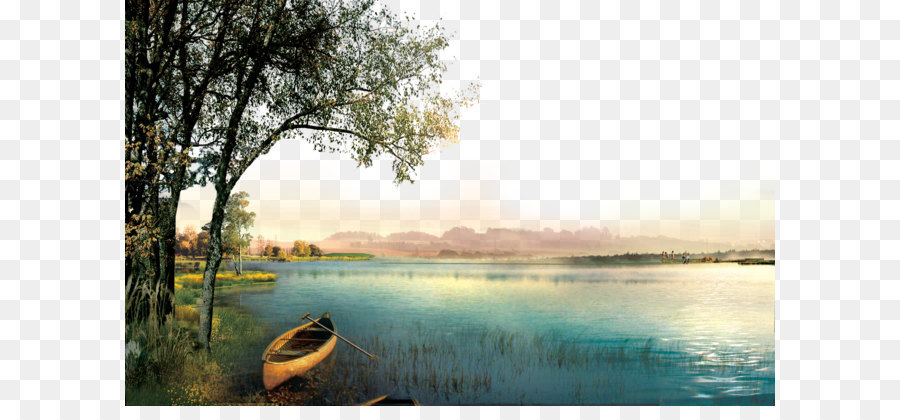 Icona - Paesaggio della barca del lago Diatrizoate
