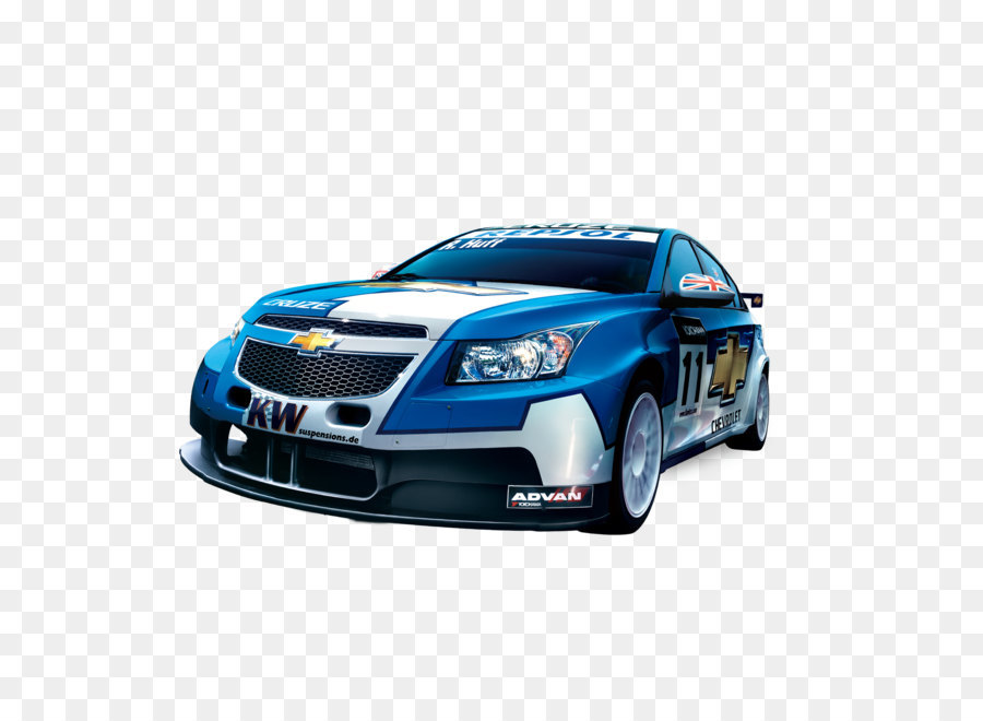 Xe Áp Phích Quảng Cáo - Chevrolet chiếc xe đua màu xanh
