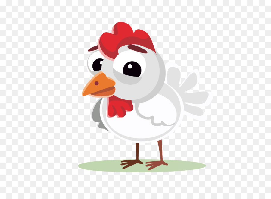 Solid white Hühnermist Vexel Zeichnung - Huhn