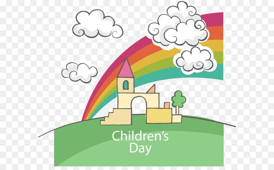 Per bambini Giorno file di Computer - Cartoon Castello, paesaggio, bambini, giorno, LOGO